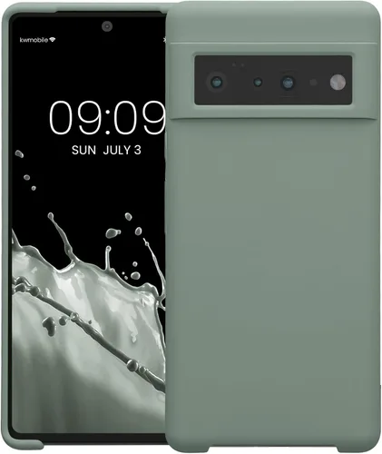 Miniatura 759 de kwmobile Funda Compatible con Google Pixel 6 Pro - Funda de teléfono de silicona TPU con acabado suave - Azul Arrecife