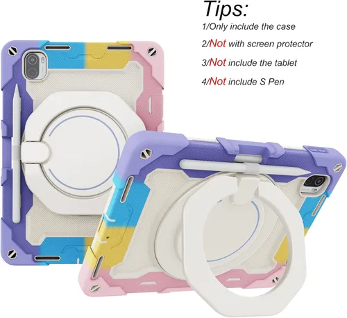 Miniatura 2 de Funda para Xiaomi Pad 5 de 11.0 pulgadas, PC + silicona de 3 capas Combo Armor Heavy Duty Cubierta a prueba de golpes para Xiaomi Pad 5 Pro 5G