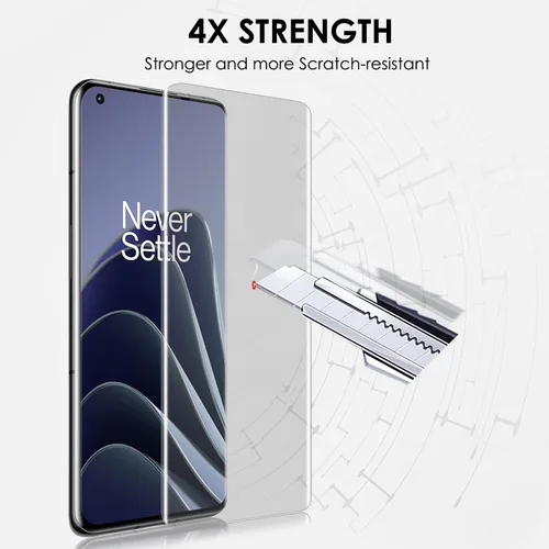 Miniatura 7 de Protector de pantalla mate para OnePlus 10 Pro, juego de vidrio templado UV, paquete de 2, antirreflejos, antihuellas, resistente a los arañazos 9H