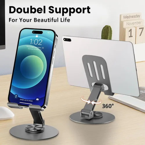 Miniatura 2 de Soporte universal de metal para teléfono celular, ajustable con rotación de 360°, antideslizante, apto para compras a gran escala por empresas, 20