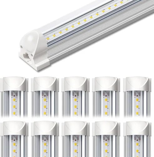 Miniatura 9 de SHINESTAR Luces LED de tienda de 4 pies, 40 W, 5000 lúmenes, 5000 K, luz LED para tienda, súper brillante, 75% de ahorro de energía, tubo de luz T8