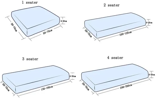Miniatura 2 de Cojín protector para sala de estar, protege la funda de cojín del sofá, protector de cojín de sofá de alta elasticidad, funda de asiento de sofá