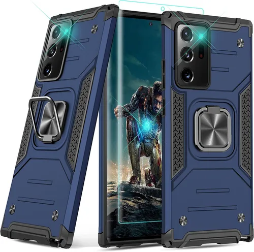Miniatura 29 de YmhxcY Funda para Galaxy Note 8, funda para Galaxy Note 8 con protector de pantalla curvado 3D, fundas de grado armadura con soporte giratorio