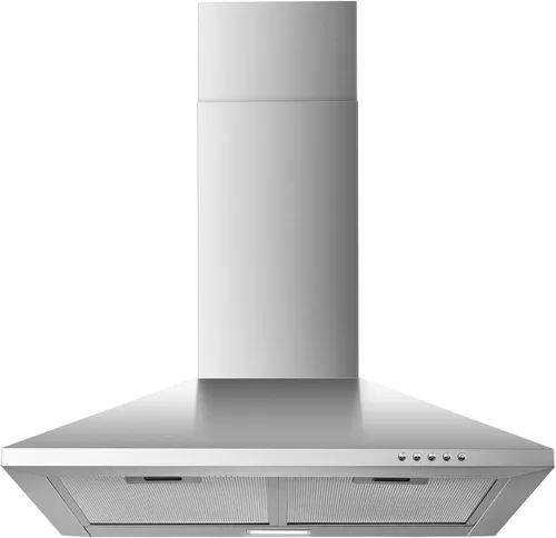 Miniatura 10 de Campana extractora de 24 pulgadas, campana de ventilación de montaje en pared en acero inoxidable con conducto convertible sin conductos/conductos
