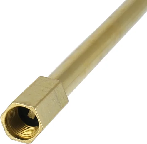 Miniatura 7 de X AUTOHAUX Adaptador de extensión de válvula de neumático automático de latón de 1.969 in/1.97 pulgadas de largo, extensor de vástago de neumático
