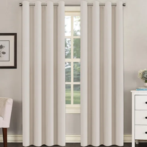 Miniatura 34 de H.VERSAILTEX - Cortinas blackout con aislamiento térmico y ojales en la parte superior, para patios, puertas correderas y división de habitaciones