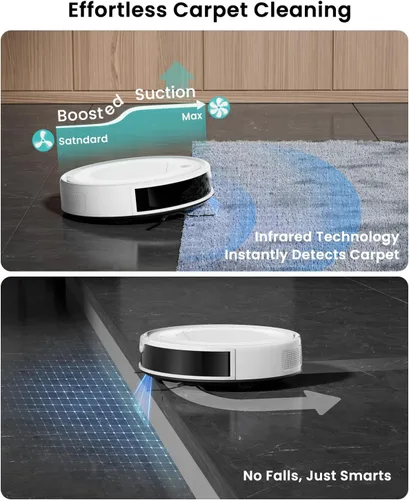 Miniatura 3 de Lefant M310 Ultra Robot Vacuum and Mop, 6000Pa Suction-Slim Robotic Cleaner with ToF LiDAR Navigation, Accurate Obstacle Avoidance, WiFi/App/Alexa