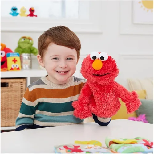 Miniatura 2 de Barrio Sésamo Marioneta, Elmo, 11 pulgadas, Elmo Marioneta de mano Elmo