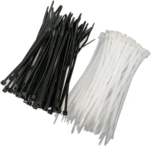 Miniatura 13 de HS Bridas de plástico duraderas de 4 pulgadas (paquete de 1000 unidades) pequeñas envolturas finas de nailon autobloqueantes de 18 libras para Negro
