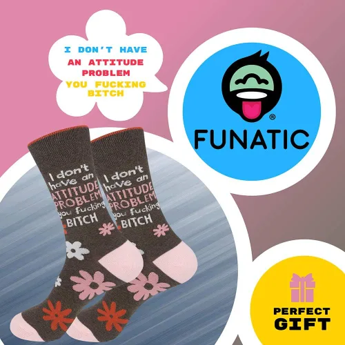Miniatura 2 de FUNATIC - Calcetines divertidos, locos e inapropiados, regalos novedosos para mujeres, hombres, adolescentes, talla única