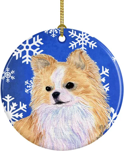 Miniatura 61 de Caroline's Treasures Cavalier Spaniel - Adorno de cerámica para colgar en el árbol de Navidad, para el hogar, Navidad, fiestas, regalo, 3 pulgadas