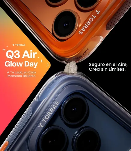Miniatura 2 de TORRAS Ostand Q3 Air - Funda para iPhone 17 Pro Max con soporte magnético de 360°, compatible con MagSafe, prueba de caídas de grado militar, botón