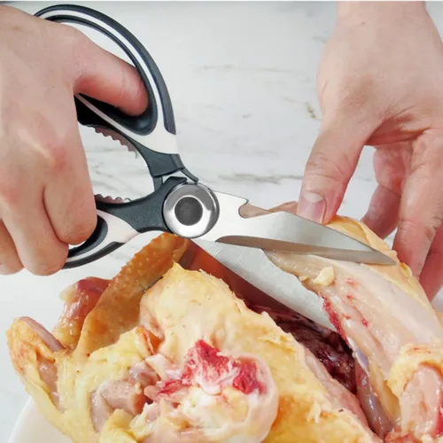 Miniatura 4 de Tijeras de cocina, tijeras profesionales para cortar carne, tijeras de cocina afiladas, tijeras multiusos para alimentos al aire libre, barbacoa,