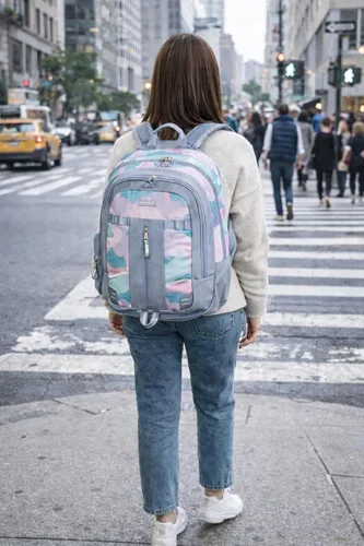 Miniatura 2 de Eastsport Mochila extragrande expandible con funda para laptop de 15 pulgadas, bolsa de viaje para negocios, universidad y trabajo, Talla única, se