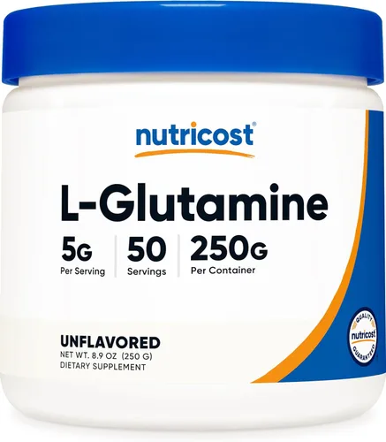 Miniatura 11 de Nutricost - L-Glutamina en polvo, 17.6 onzas (sabor ponche de frutas) - (76 porciones por envase)