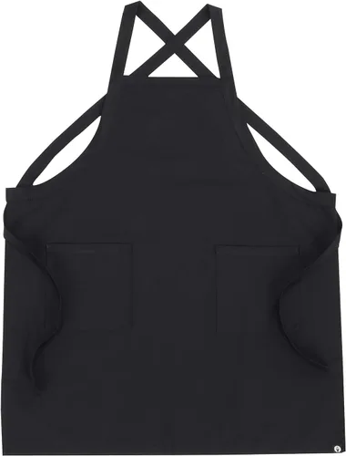 Miniatura 5 de Chef Works Delantal con pechera con espalda cruzada unisex personalizado Negro