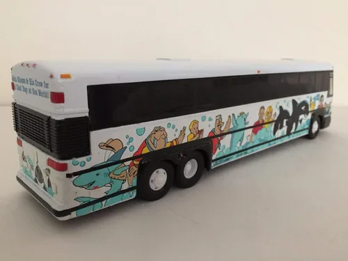 Miniatura 6 de Corgi MCI Gray Line of Anheim Pacific Coast-San Diego, CA Seaworld Modelo de autobús fundido a troquel 1:50 Escala-Nuevo en la caja!