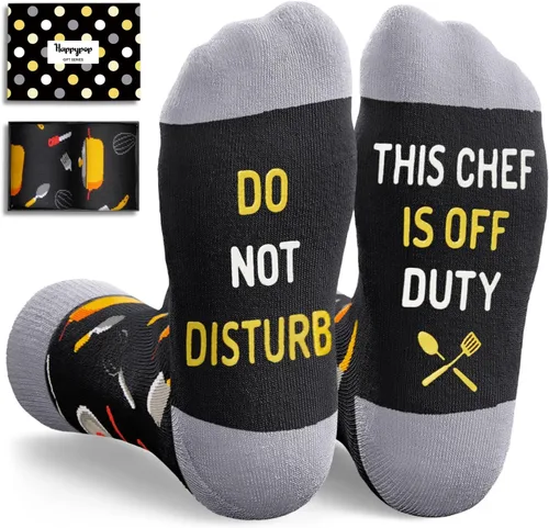 Miniatura 10 de HAPPYPOP Gifts for Geek Chef - Funny Socks for Bus Driver Police Fireman Men Women