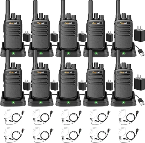 Miniatura 20 de Walkie Talkies MC-180 - Paquete de 2 unidades para adultos de largo alcance recargable de 2550 mAh, radios portátiles FRS bidireccionales, radios