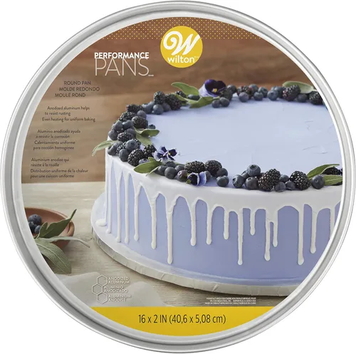 Miniatura 2 de Wilton Performance Pans - Molde redondo de aluminio para tartas, 16 x 2 pulgadas.
