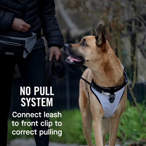 Miniatura 2 de Canada Pooch Arnés para perro Everything sin tirones, arnés fácil de caminar para perros con exterior de malla transpirable, arnés ajustable