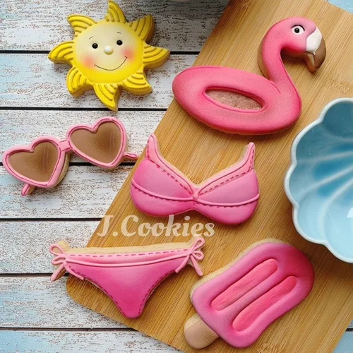 Miniatura 6 de LILIAO Cortador de galletas Flamingo Float - 3.8 x 3.9 pulgadas - Acero inoxidable