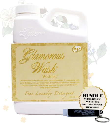 Miniatura 19 de Worldwide Nutrition Paquete Compatible con Tyler Glamorous Wash Diva Detergente Líquido para la Ropa - Lavable a Mano y a Máquina Detergente