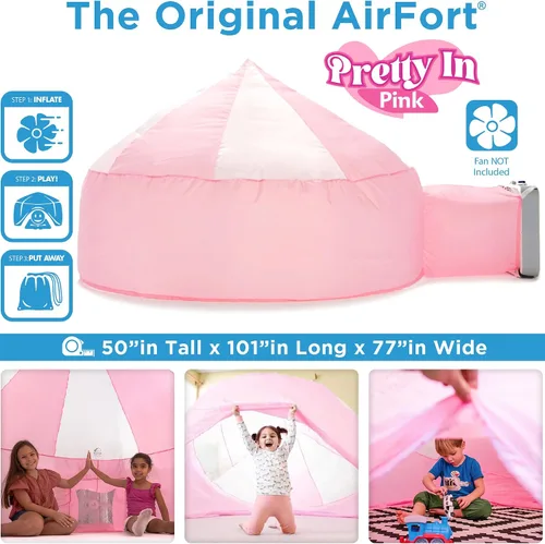 Miniatura 3 de El Original Patentado AirFort - Construye Un Fuerte en 30 Segundos, Fuerte Inflable para Niños, Tienda de Juegos para 3-14 Años, Un Playhouse Donde