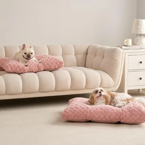 Miniatura 8 de EHEYCIGA Cama lavable para perros medianos para jaula de 29 x 21 pulgadas, almohadilla reversible para perreras para perros con un peso de hasta 35