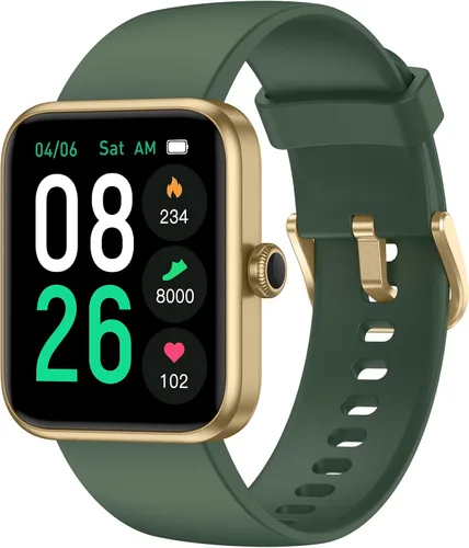 Miniatura 11 de TYKOIT Reloj inteligente, rastreador de fitness con pantalla táctil de 45 mm, monitor de frecuencia cardíaca, oxígeno en sangre, seguimiento