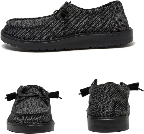 Miniatura 2 de zmlc Mocasines sin cordones para mujer, zapatos planos para mujer, cómodos mocasines informales, zapatos para caminar, zapatos náuticos con suela