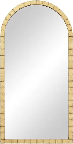 Miniatura 2 de Uttermost Portina - Espejo de pared arqueado dorado mate de 24 x 48 pulgadas