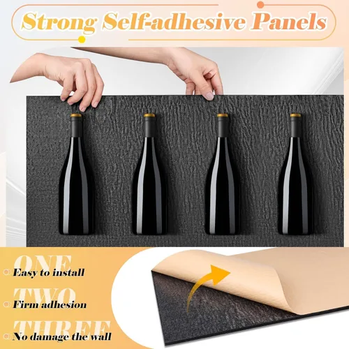 Miniatura 8 de Paquete de 12 paneles acústicos grandes para pared, paneles acústicos autoadhesivos insonorizados de 16 x 12 x 0.4 pulgadas, tratamiento acústico