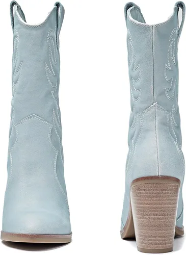 Miniatura 2 de NVOSRUO Botas de invierno para mujer, botas de nieve impermeables, botas frías ya sean cálidas, acogedoras y cómodas botas de media pantorrilla.