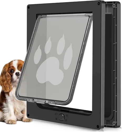 Miniatura 9 de CEESC Puerta Grande para Perros para Mascotas de Hasta 100 lb, Puerta para Mascotas Resistente a la Intemperie para Gatos y Perros, Duradera, Panel