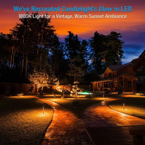 Miniatura 2 de LEONLITE Actualización de luces de camino de bajo voltaje de 5CCT, luz de camino de paisaje LED de 12-24V, 1800/2700/3000/4000/5000K, CRI90