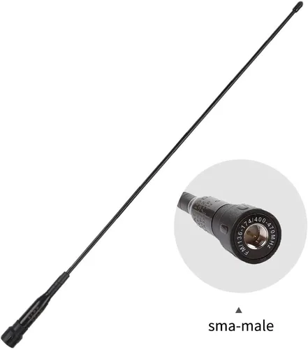 Miniatura 3 de Radioddity RD-332 - Antena de alta ganancia SMA de 14.96 pulgadas para radio portátil de doble banda Radioddity GM-30 GD-77 GD-77S VHF/UHF