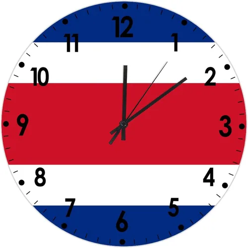 Miniatura 90 de Cheyan Reloj de pared con bandera de Canadá de 12 pulgadas, silencioso, sin tictac, de PVC, funciona con pilas, reloj redondo decorativo, regalo