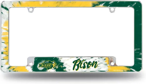 Miniatura 26 de Rico Industries Marco cromado de la NCAA de 12 x 6 pulgadas, marco cromado para placa de automóvil, camión, SUV