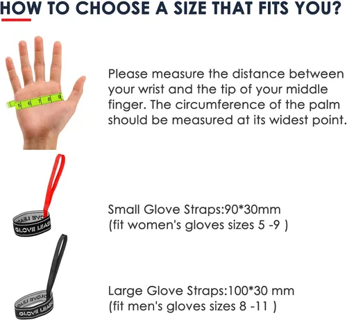 Miniatura 3 de Guante de Deporte XMJY con Correa de Seguridad - Guantes de Esquí con Correa Elástica en la Muñeca, Perfecto para Montañismo y Accesorios de Esquí