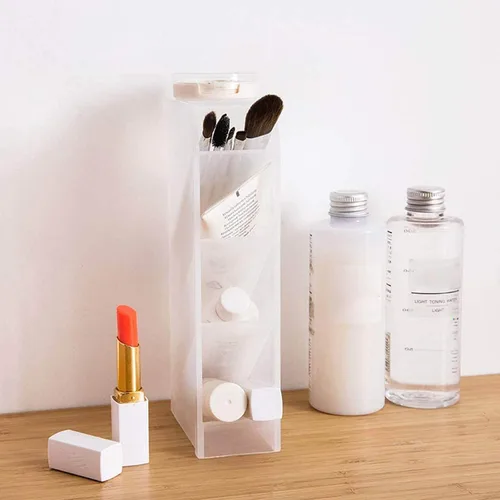 Miniatura 8 de Soporte para bolígrafos, organizador de escritorio con 3 estantes, 2 soportes para lápices, suministros de escritorio, accesorios de escritorio