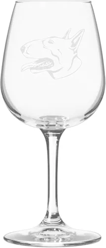 Miniatura 379 de Copa de vino de 12.75 onzas con diseño de perro grabado
