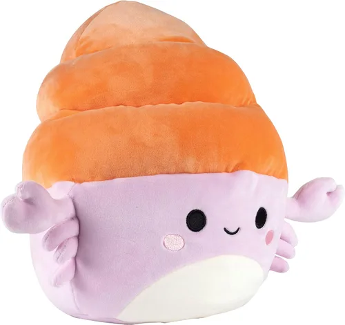 Squishmallows Peluche de Arco el cangrejo ermitaño de 10 pulgadas, almohada oficial de Jazwares ultrasuave, bonita almohada coleccionable de