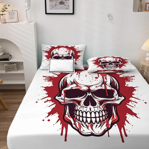 Miniatura 39 de Juego de sábanas de tamaño King – Sábanas aztecas, sábanas y fundas de almohada de nativos americanos, microfibra suave, bolsillo profundo y sin