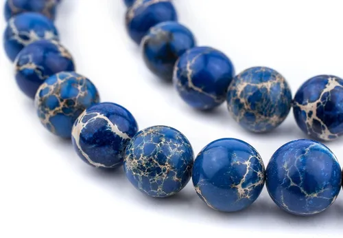 Miniatura 74 de The Bead Chest Cuentas de Jade Blanco Mate Redondas (8mm): Piedra Preciosa Orgánica Redonda Esférica de Energía con Poder de Sanación para Hacer
