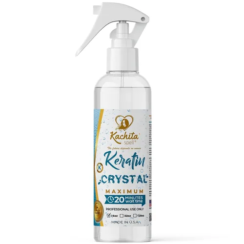 Miniatura 7 de Kachita Spell Keratina Crystal Máximo Tratamiento de Alisado Express en Spray de Queratina para el Cabello, 20 Minutos para Peinados Duraderos, Uso