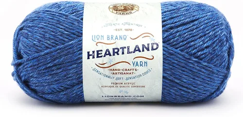 Miniatura 50 de Lion Brand Yarn Heartland Yarn - Hilo multicolor para tejer, tejer y tejer, paquete de 3, color congaree
