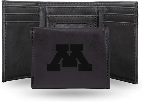 Miniatura 162 de NCAA Rico Industries - Billetera triple grabada con láser, con grabado láser, accesorio para hombre
