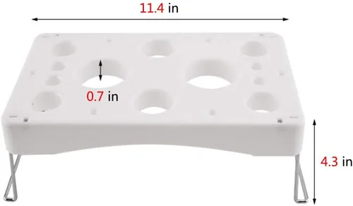 Miniatura 2 de LEILIN LIFE Piping bag shelf Cake Decorating Icing Bag Stand 12-Cavity Cream bolsa titular con tamiz