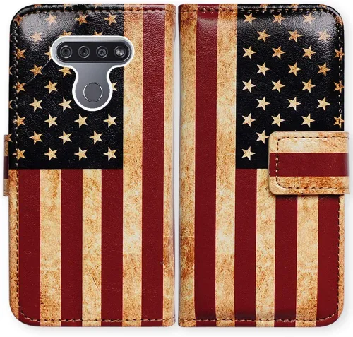 Miniatura 21 de Bcov Funda para LG K51/LG Reflect (LM-K500), diseño de libélula colorida funda de piel con tapa y ranura para tarjeta soporte para LG K51/LG Q51